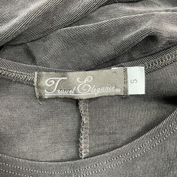 Travel Elegance Women's A-Line Dress Small Black Sleeveless - Picture 8 of 9